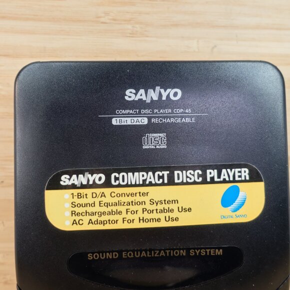 Vintage Sanyo CDP-45 Compact Disc Player / Tested & Working - Picture 2 of 7